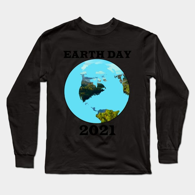 earth day 2021 Long Sleeve T-Shirt by Elegance14